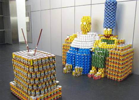 Canstructions-Simpsons