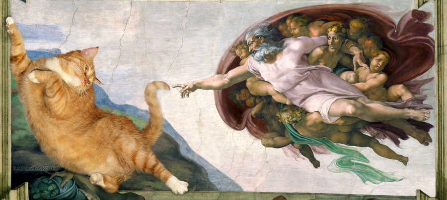 Michelangelo - Creation of cAt-dam-cat-w1