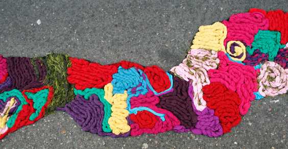 pothole knitting 1