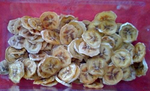 bananas dried in glass