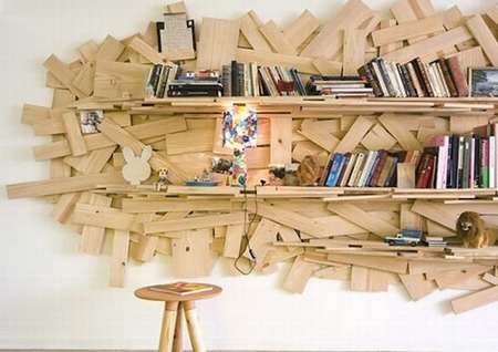 libreria scarti di legno 2