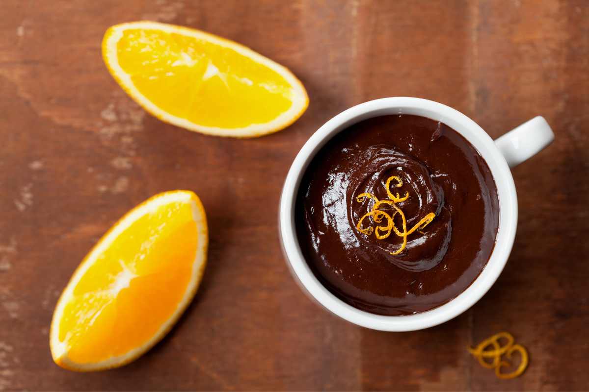 Mousse al Cioccolato con Scorza d'arancia Candita