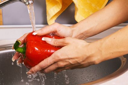 lavare frutta acqua