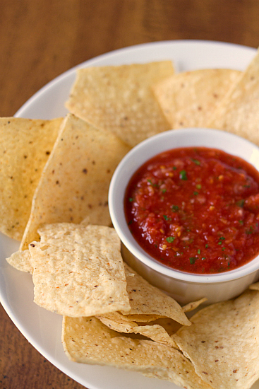 nachos salsa rossa