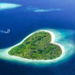 isole a forma di cuore