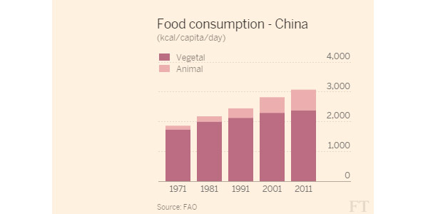 food consumption Cina Financial Times