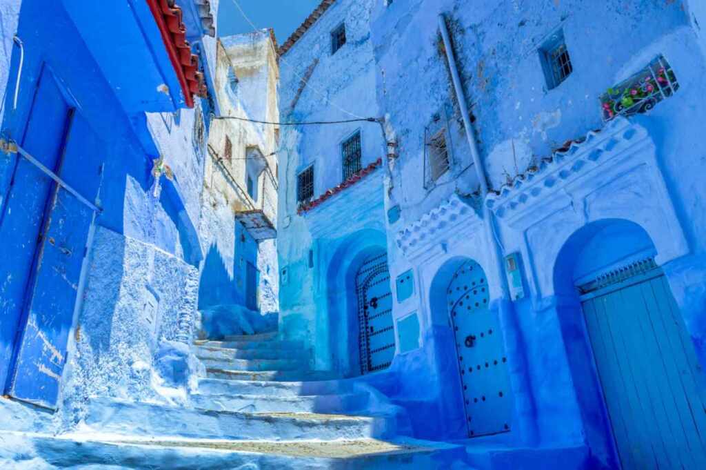 citta marocco blu