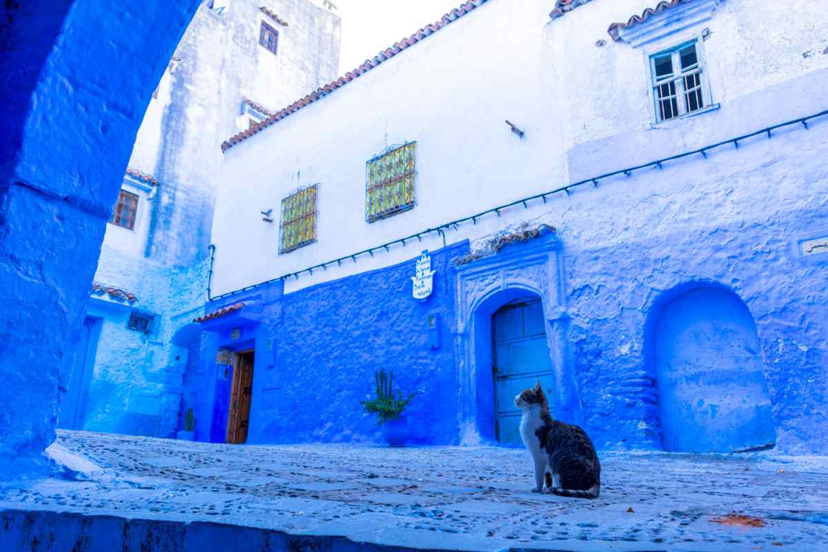 citta marocco blu 