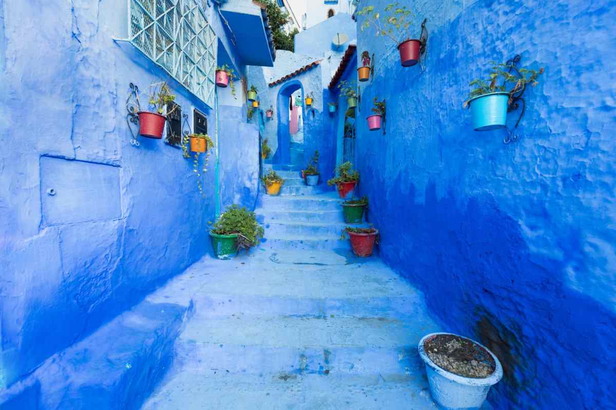 città marocco blu