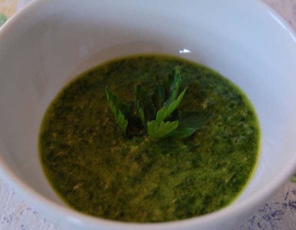 salsa verde senza acciughe senza aglio
