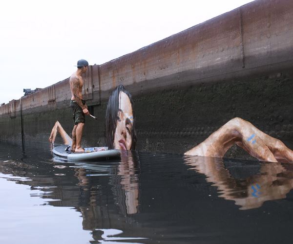 water street art paddleboarding sean yoro hula 22