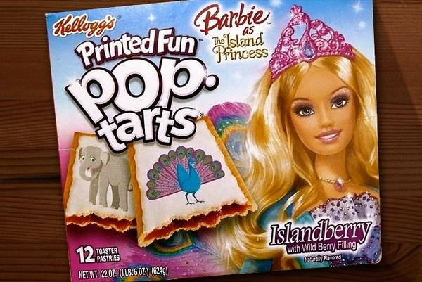 barbie fun printed pop tarts