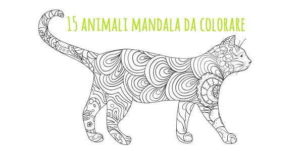 Mandala 15 Animali Da Colorare Scarica Gratis Greenmeit