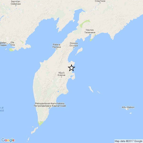 mappa terremoto russia