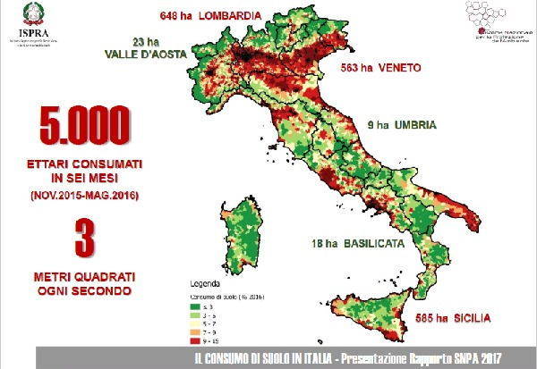 consumo suolo italia 1