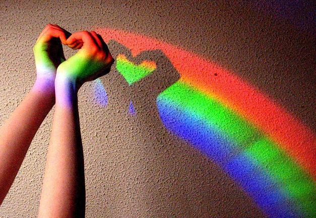 arcobaleno con cuore