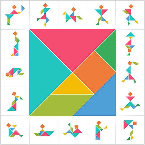tangram figure movimento