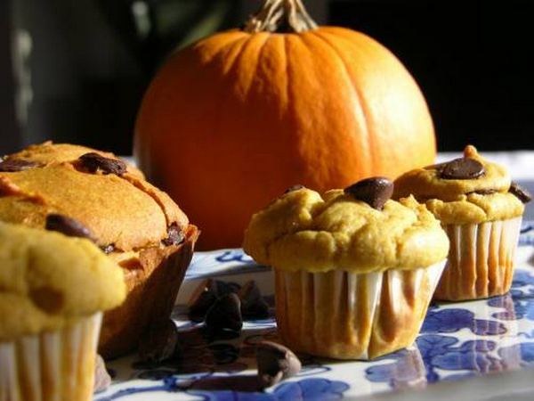 muffin al cioccolato e zucca vegan