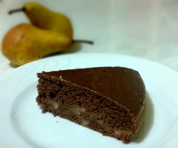 torta cioccolato e pere