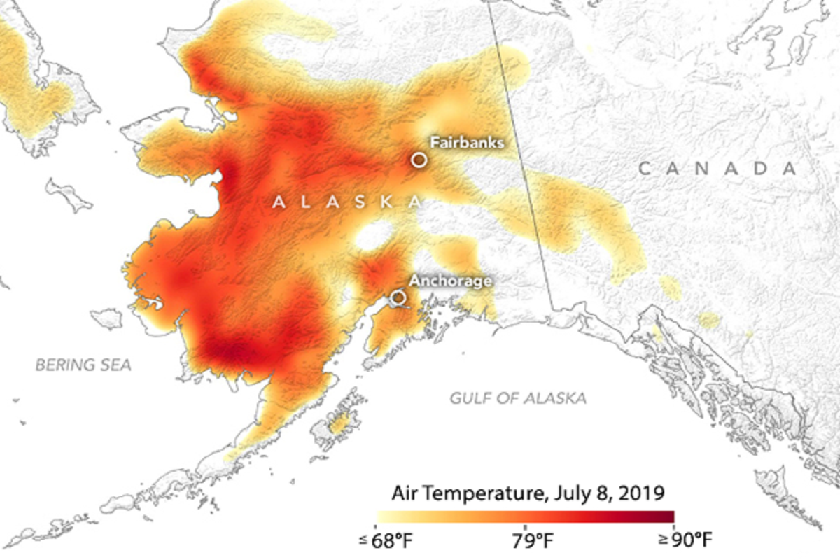 Incendi in Alaska da record