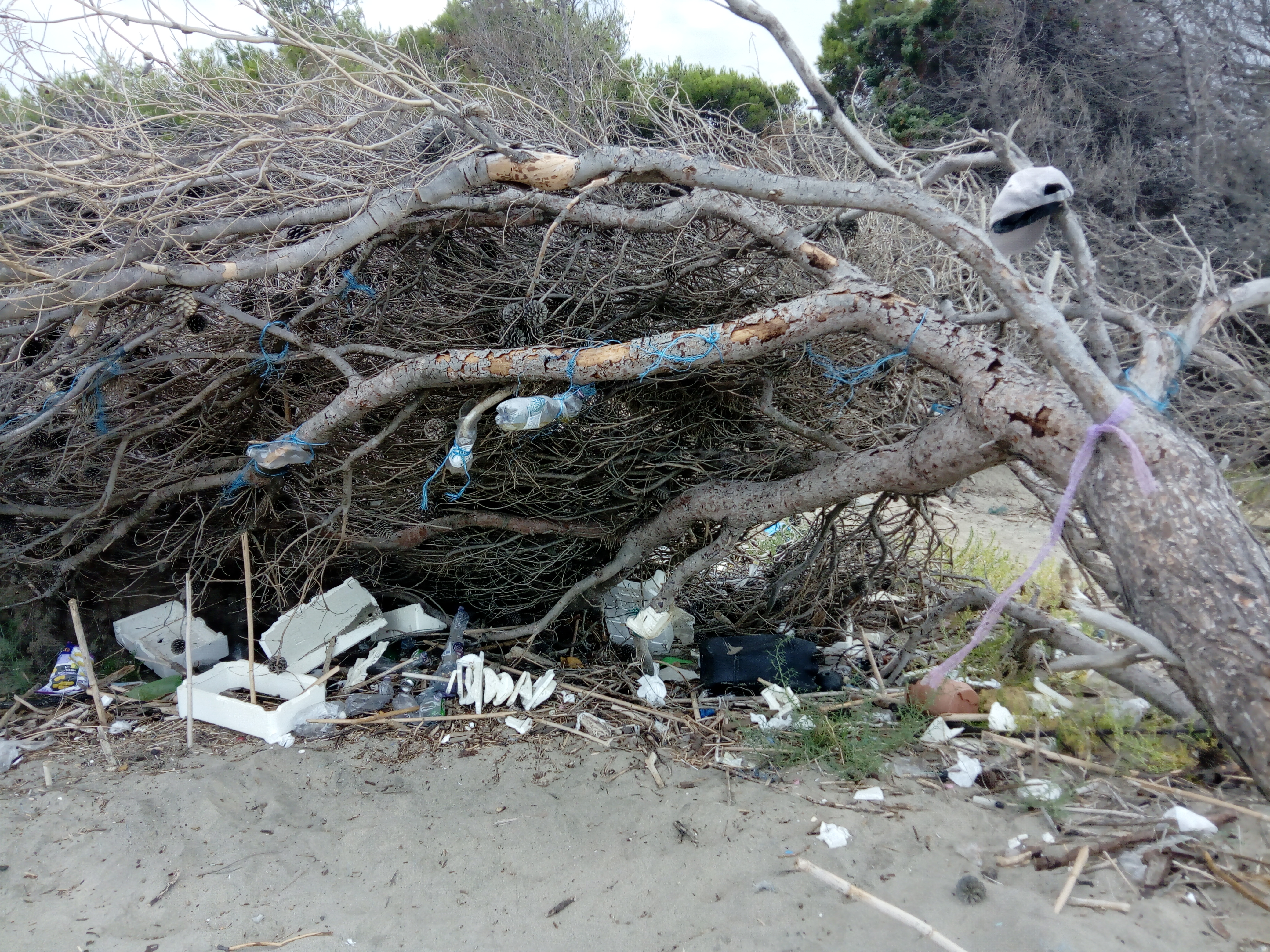 Immondizia spiaggia Puglia