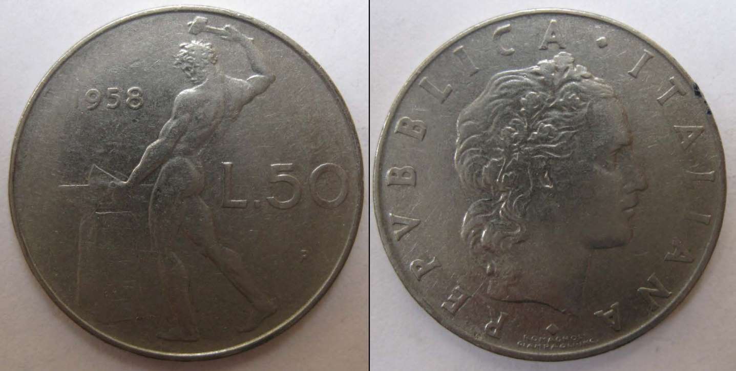 50 lire 1958