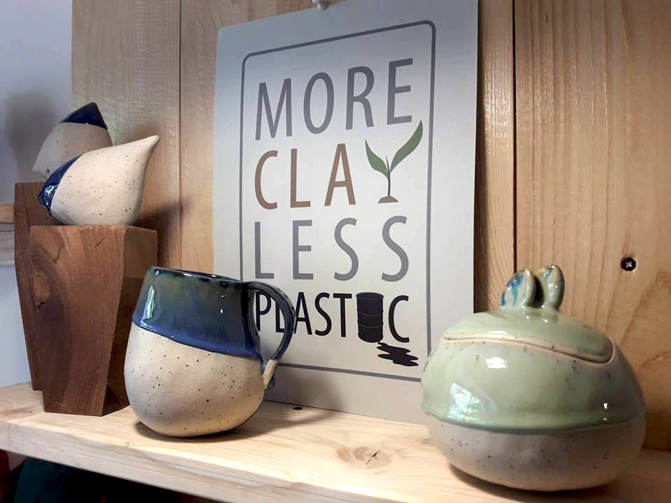 More clay less plastic