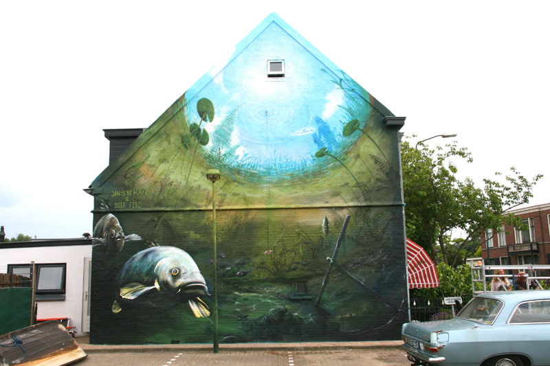 Vissen-murale