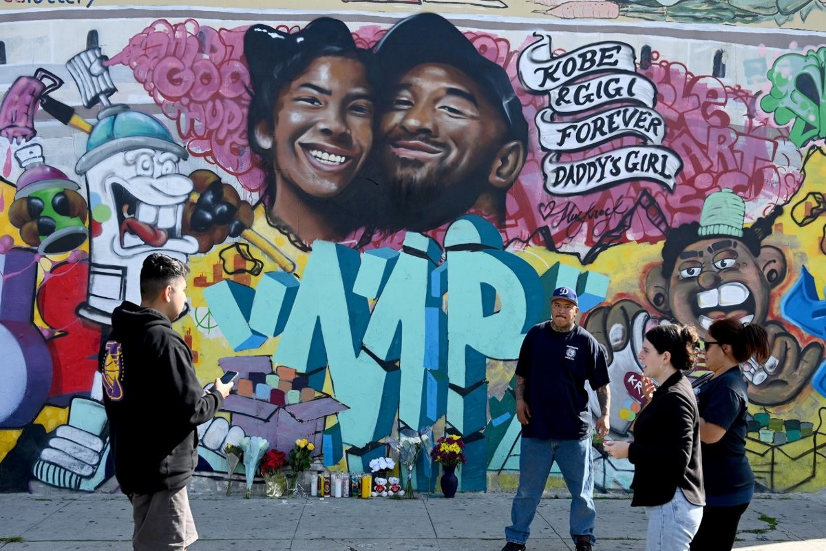 Graffiti Murales E Omaggi Di Artisti Da Tutto Il Mondo Per Ricordare Il Campione Kobe Bryant E La Figlia Giana Greenme
