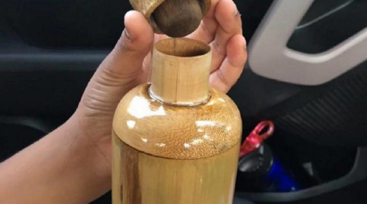 bottiglie bambù