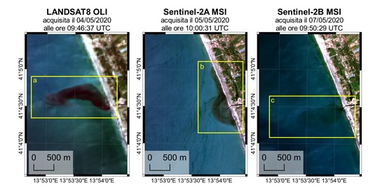 Immagini satellitari sversamento