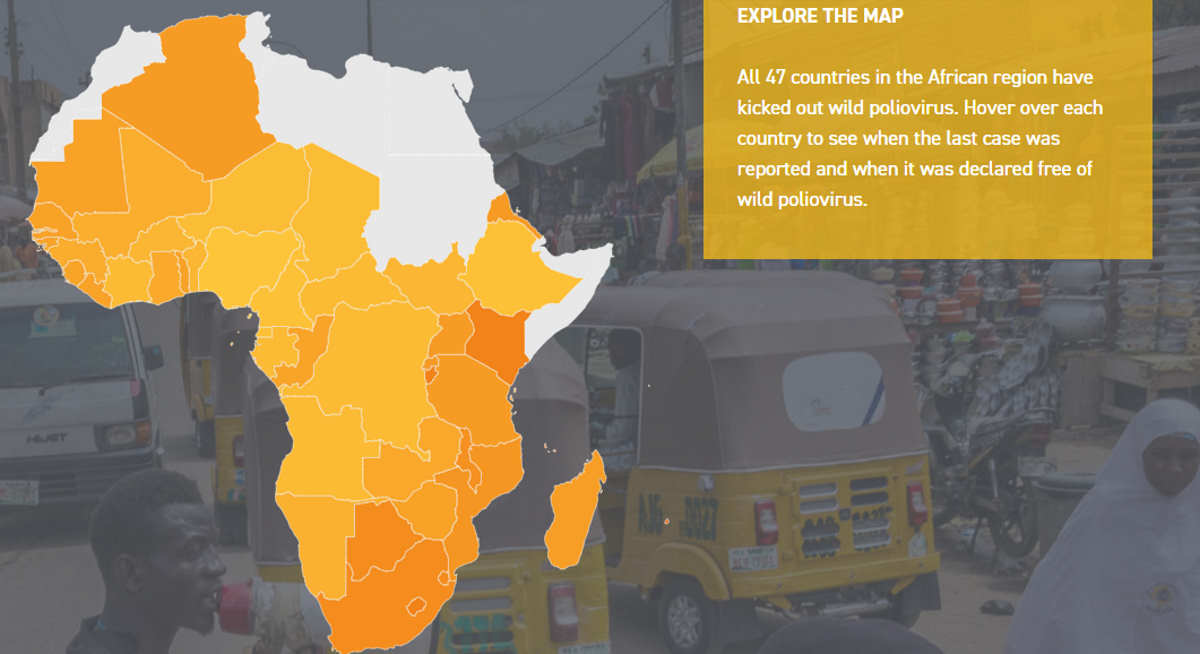 mappa africa polio
