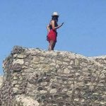 turista selfie scavi pompei