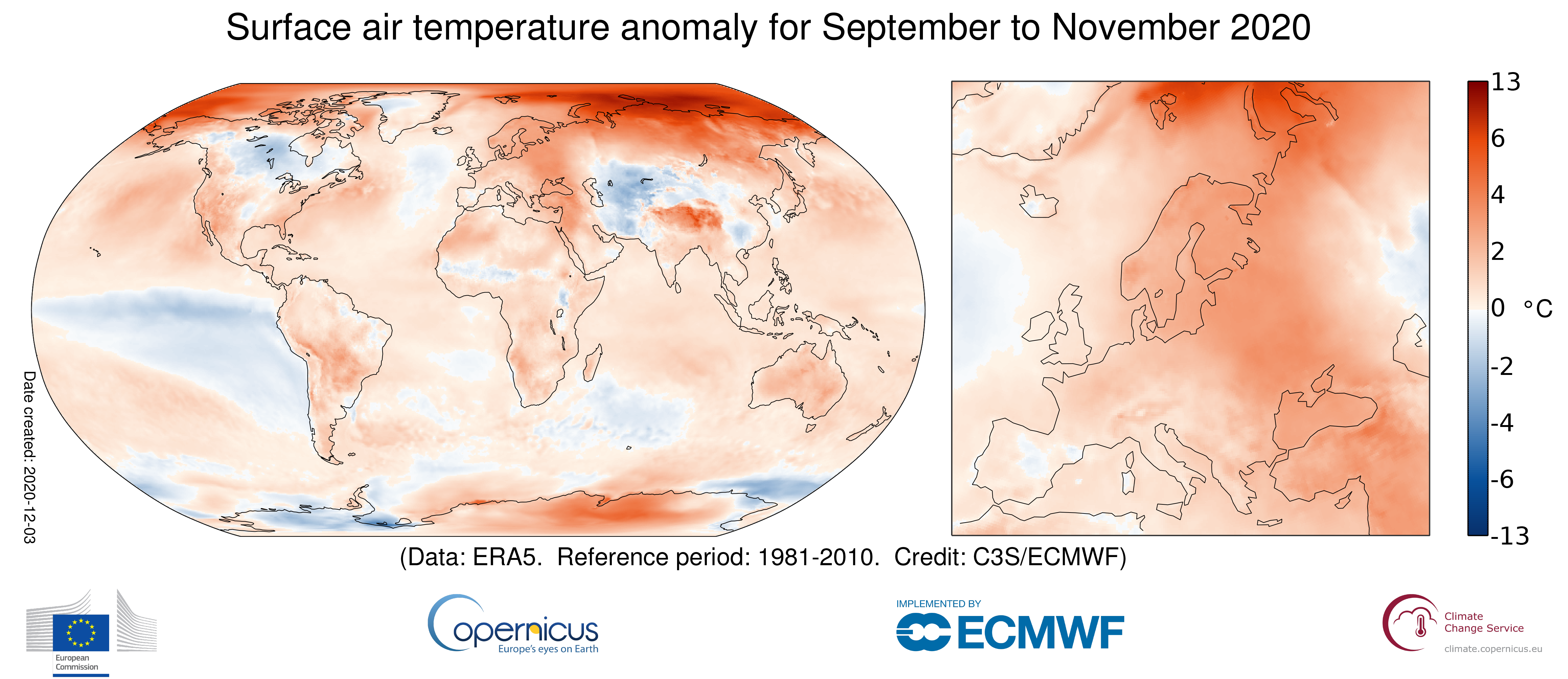 caldo record settembre novembre 2020
