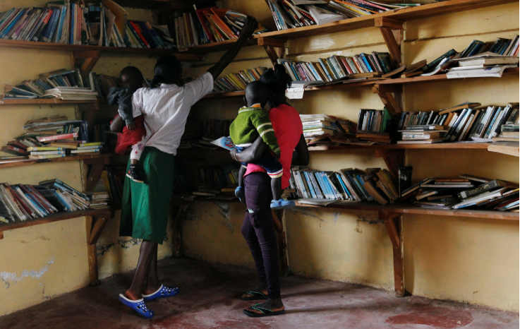 Teen mums at school in Kenya