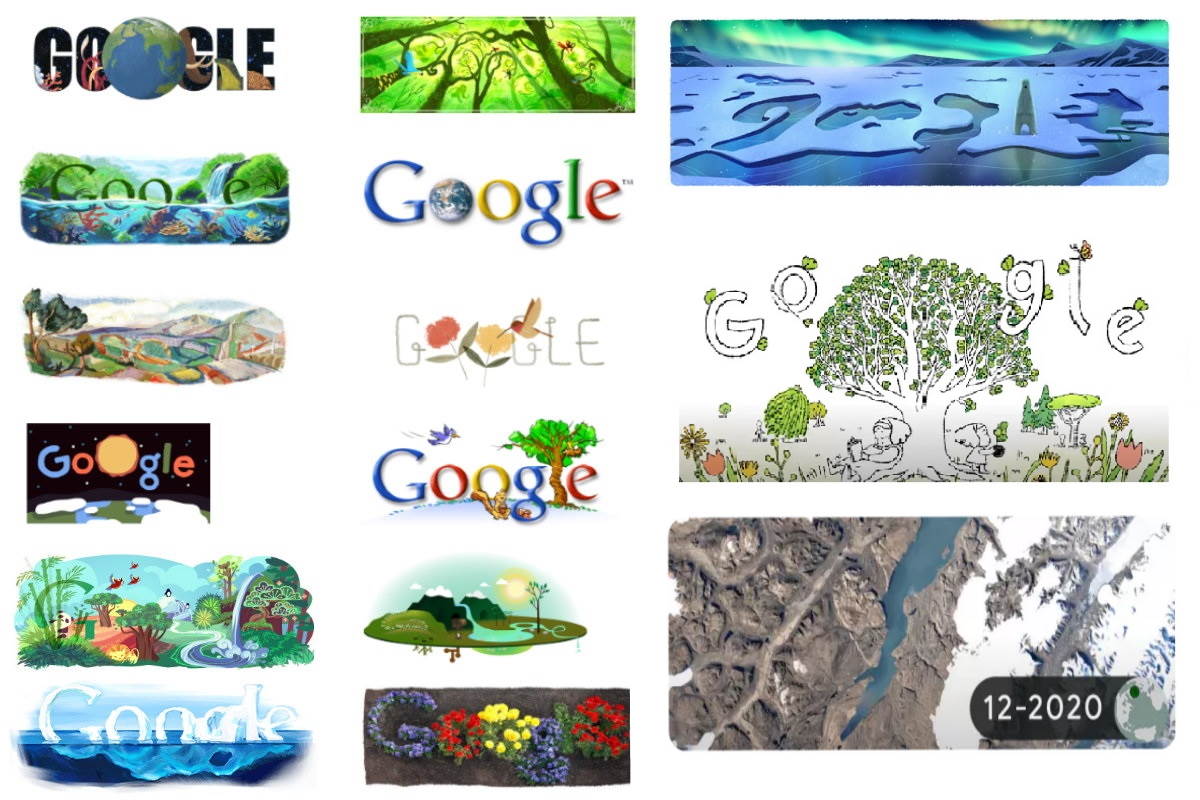 google earth day doodle