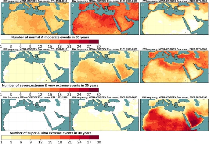 ondate caldo Africa Medio Oriente