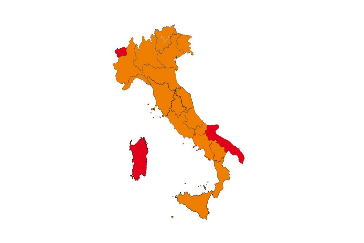 italia regioni colori