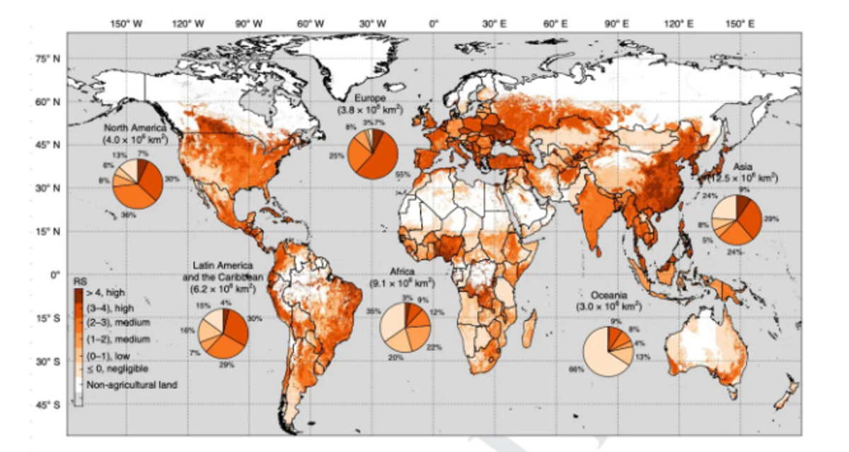 mappa globale pesticidi