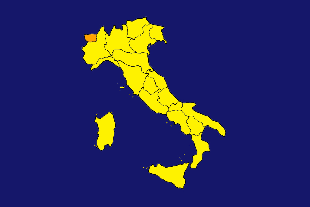 mappa italia gialla