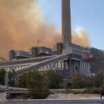 centrale elettrica Milas incendi