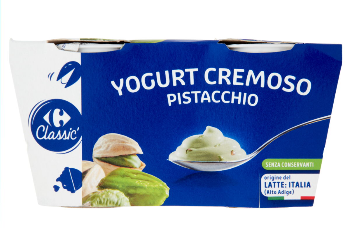 yogurt pistacchio ritirato Carrefour
