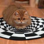 gatti possono vedere illusioni ottiche