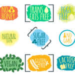 slogan etichette alimentari sugar free natural
