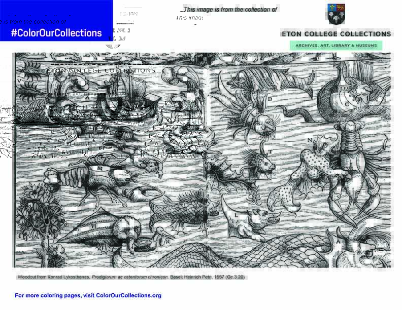Eton College Library Coloring Book