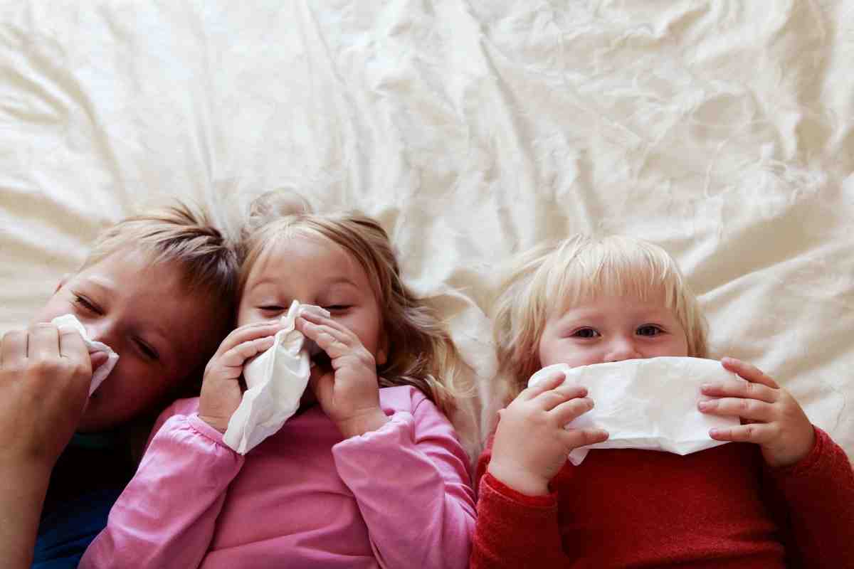 Bambini con raffreddore