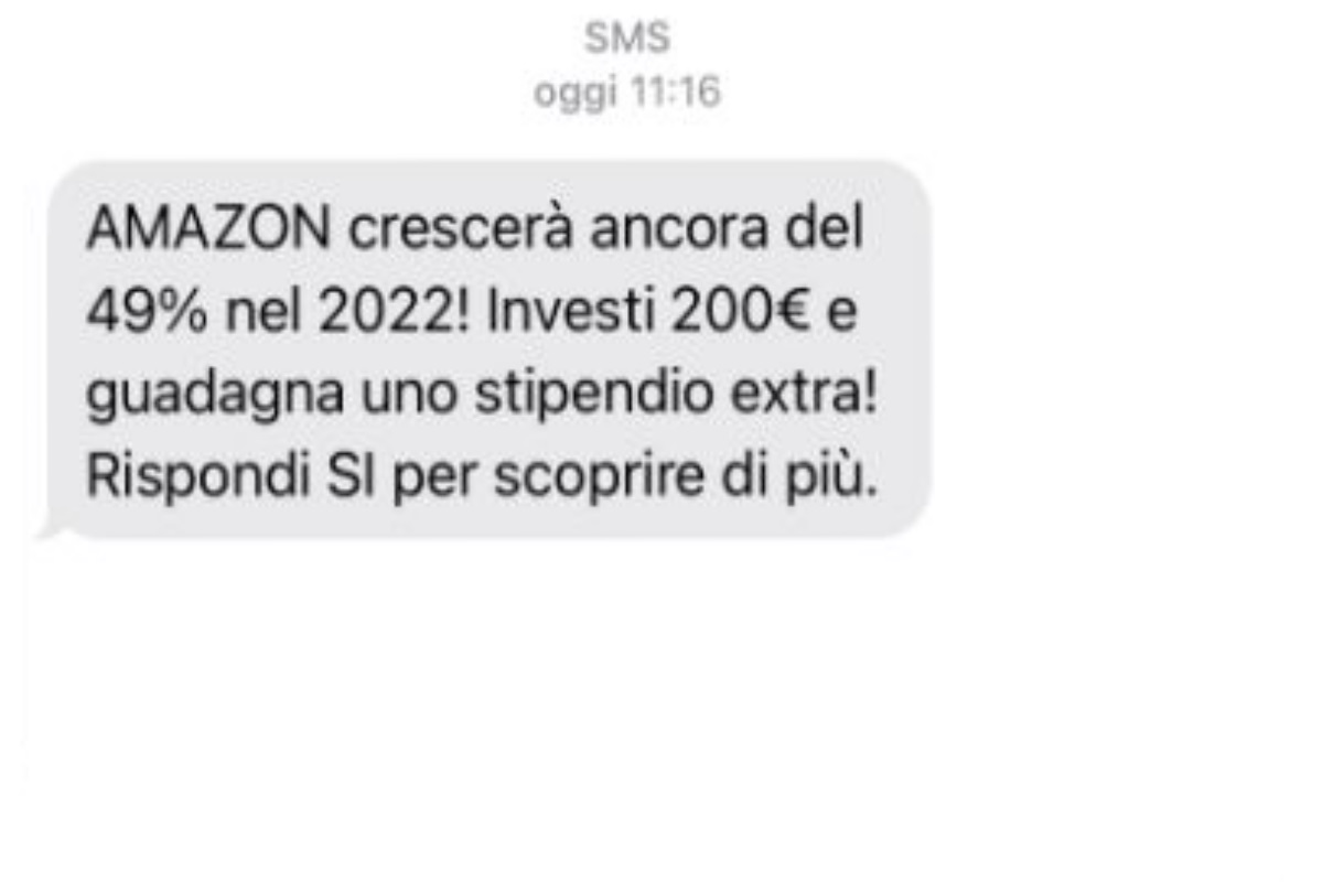 No Amazon Non Sta Cercando Investitori Inviando Sms Attenzione Alla Nuova Truffa Greenme