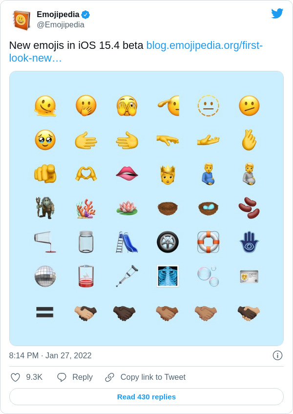 Tweet emoji Apple