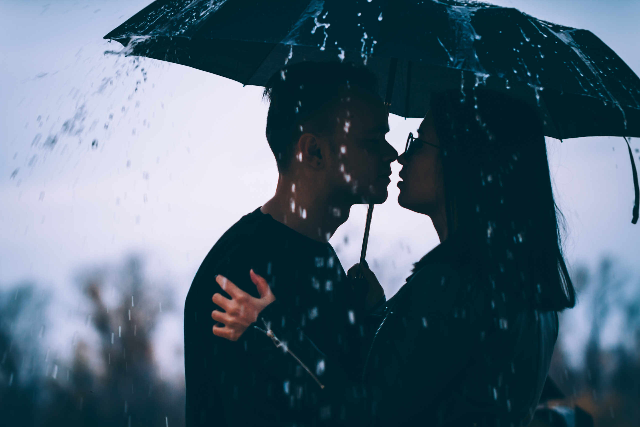 pioggia innamorati