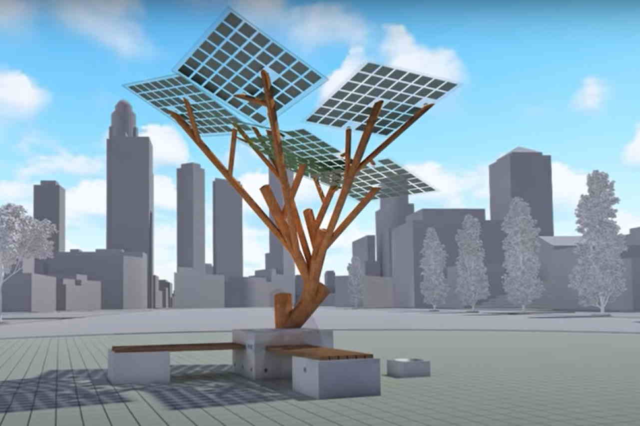 alberi solari contro i cambiamenti climatici